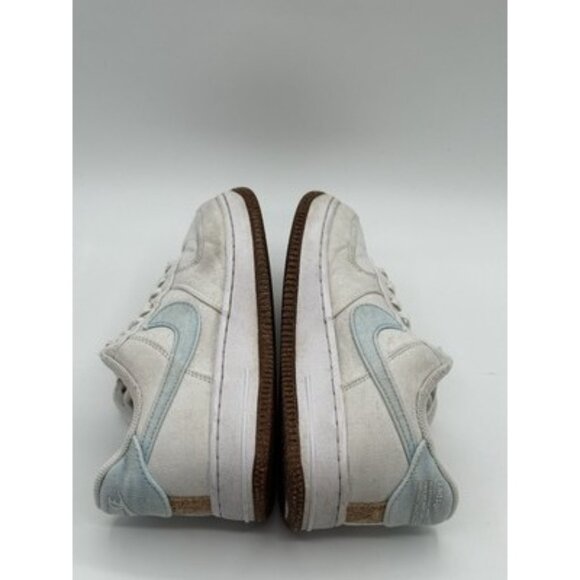 Nike Air Force 1 '07 Low SE Indigo Womens 6 Sneakers White Canvas CZ0269-100 - Picture 4 of 9